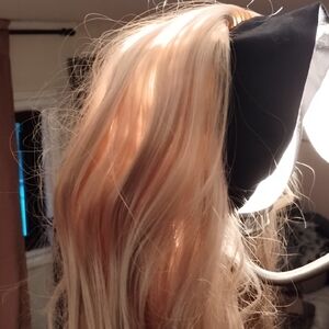 Cream Silky Head Band Wig with Dimensional Effect